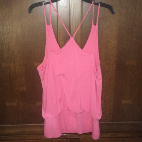 ❤️BP Banded bottom blousy PRETTY IN PINK tank top - Picture 5 of 16